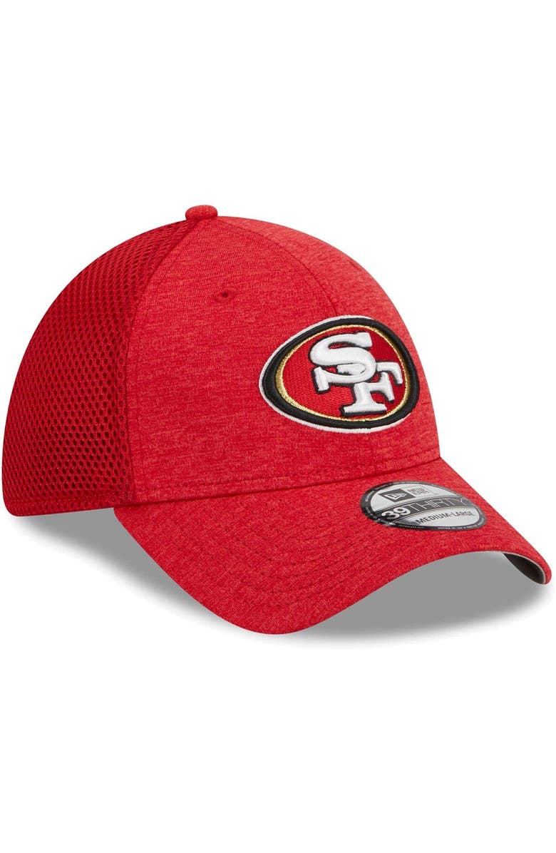 New Era Men's New Era  Scarlet San Francisco 49ers 39THIRTY Flex Hat, Alternate, color, 