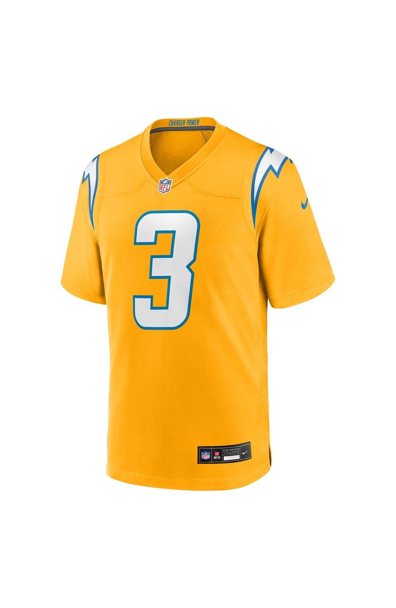 Nike Youth Nike Derwin James Jr. Gold Los Angeles Chargers Alternate Charger Power Game Player Jersey, Alternate, color, Gold