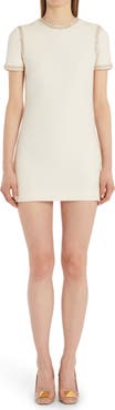 Valentino Garavani Beaded Wool & Silk Crepe Couture Minidress