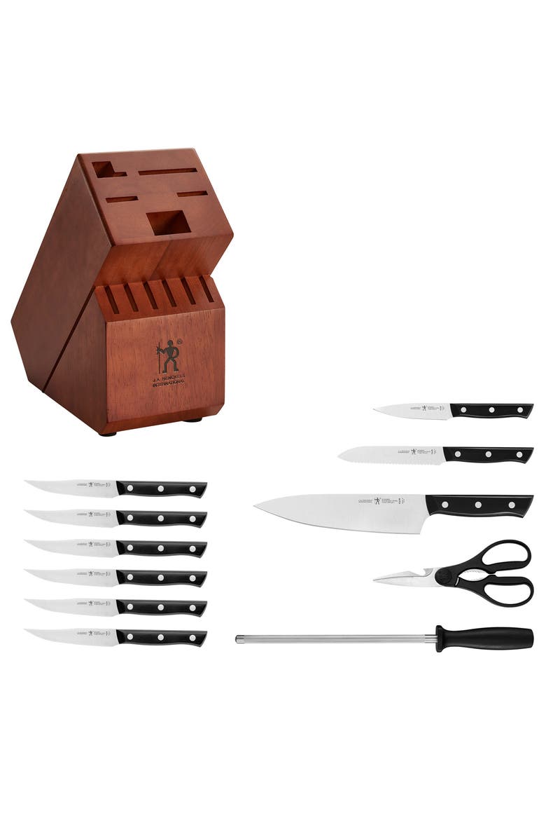 Dynamic 12-Piece Knife Block Set, Alternate, color, ACACIA