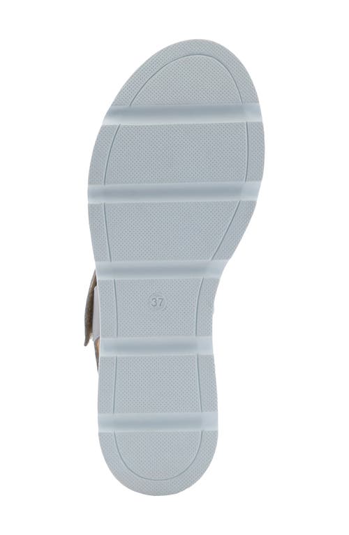 Spring Step Acey Wedge Platform Sandal In Grey Multi