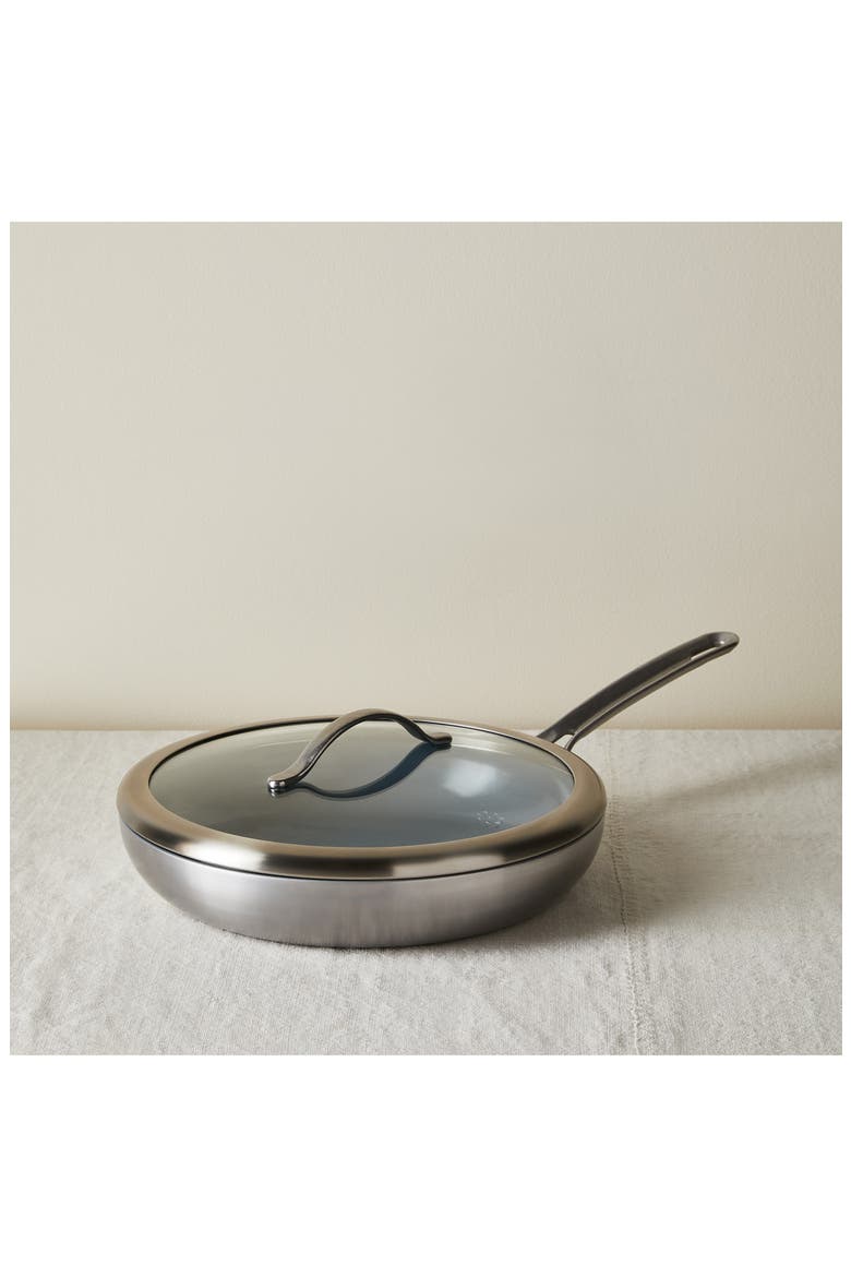 Essential Cookware 12-Inch Covered Nonstick Skillet, Main, color, METAL