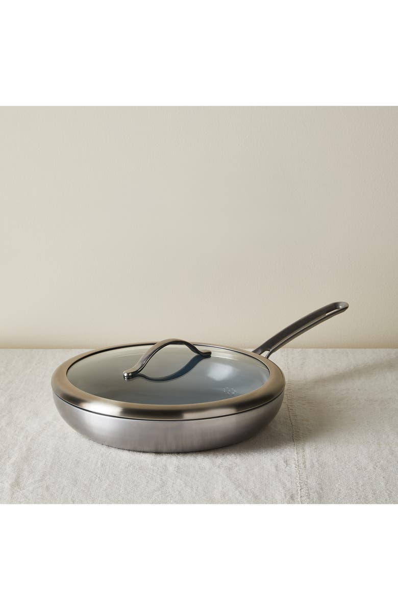 Five Two by Food52 Essential Cookware 12-Inch Covered Nonstick Skillet, Main, color,