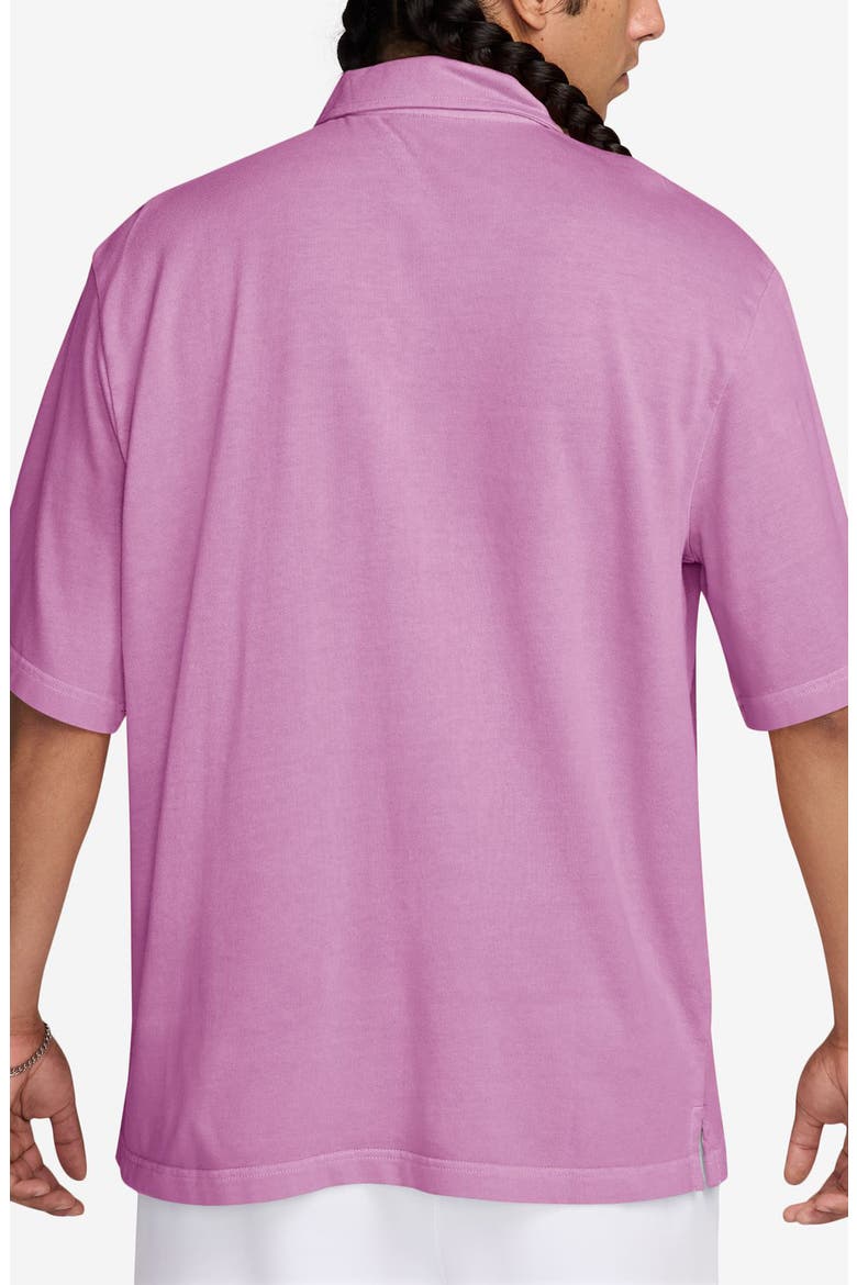 Cotton Jersey Polo, Alternate, color, LIGHT MAGENTA