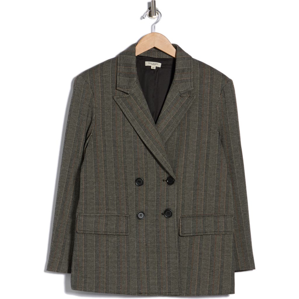 Max Studio Double Knit Blazer In Gray