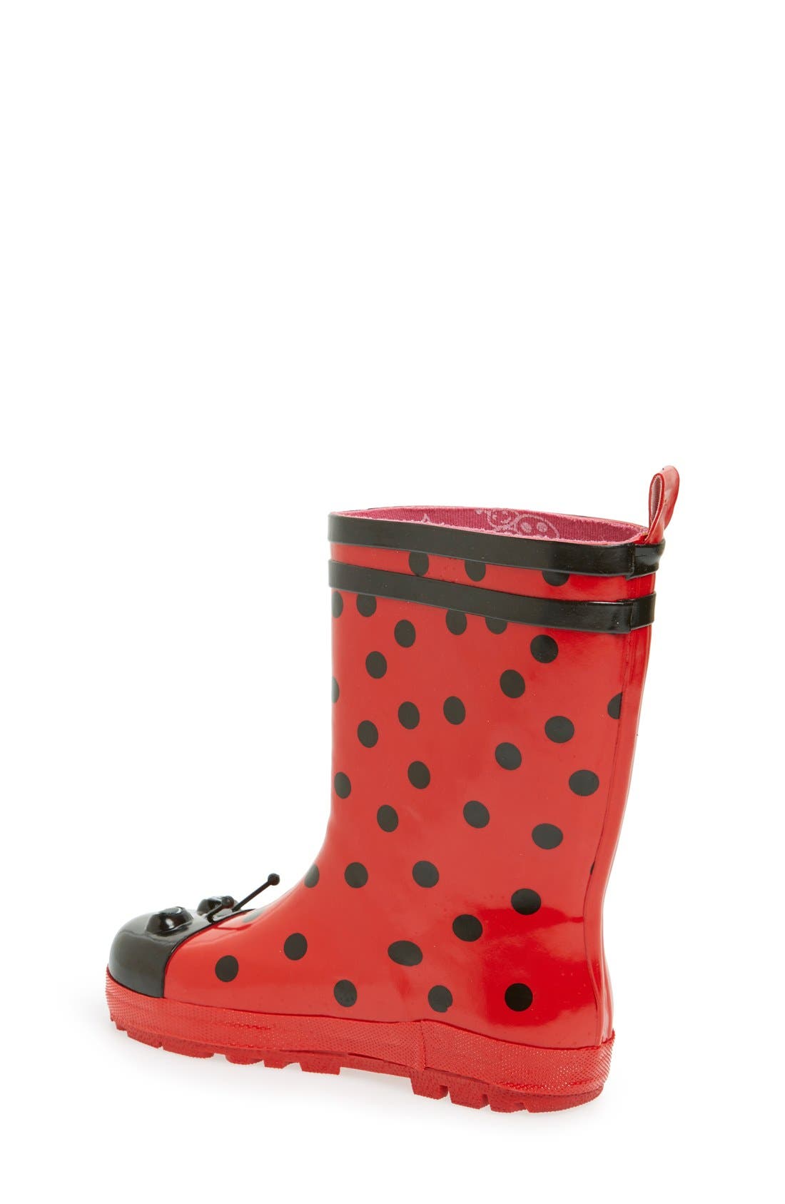Kidorable 'Ladybug' Waterproof Rain Boot, Alternate, color, 