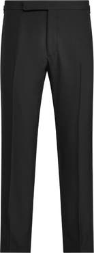 Ralph Lauren Purple Label Gregory Wool Barathea Tuxedo Pants