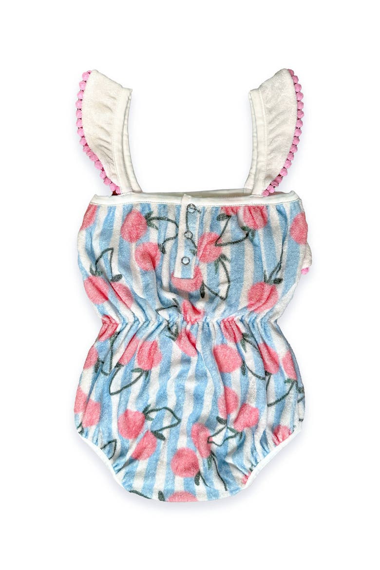 Willa Bubble Romper, Alternate, color, Blue Stripe