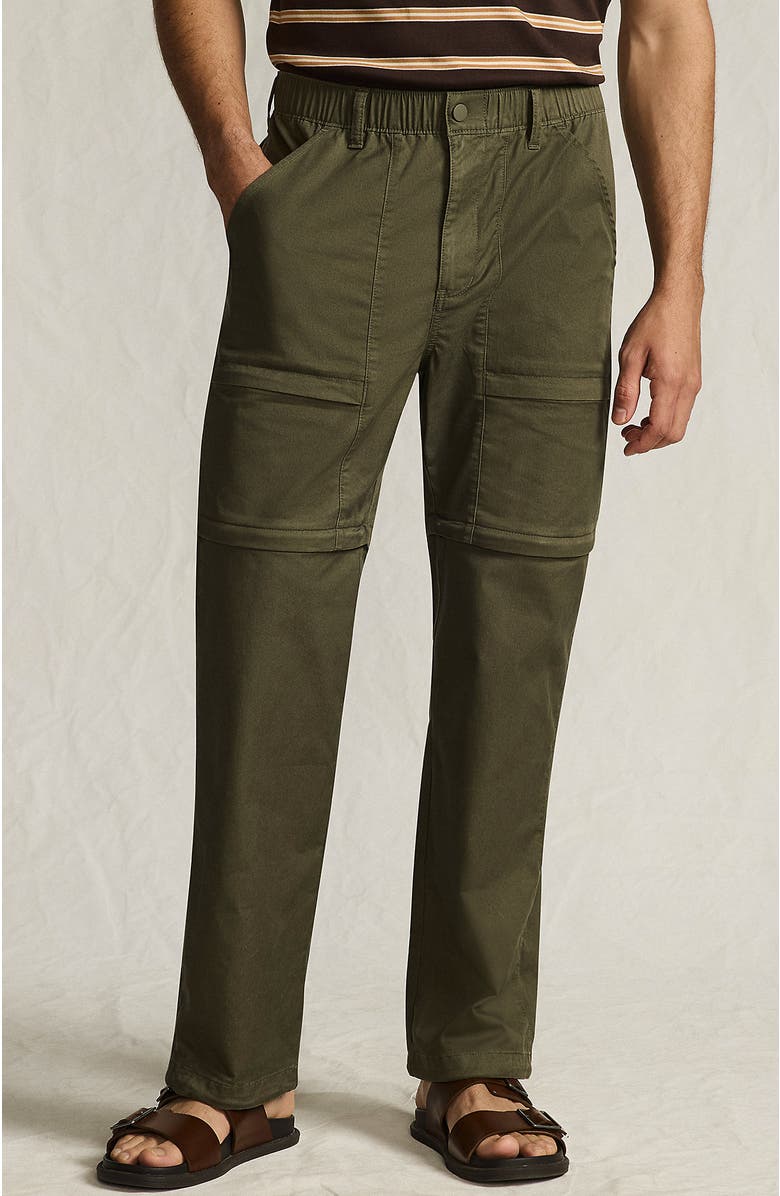 Lands' End Zip Off Pant, Main, color, Forest Moss