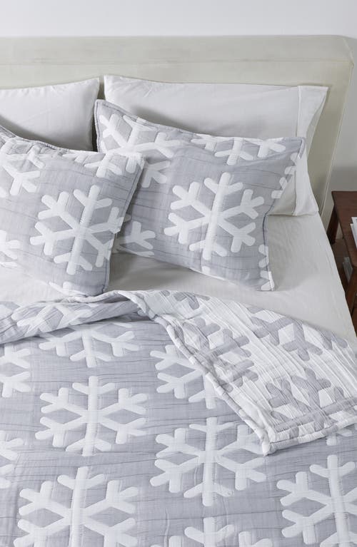 Woven & Weft Matelass Snowflake Quilt Set