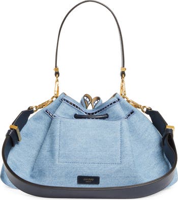 Bon Bon Eyelet Denim East/West Bucket Bag