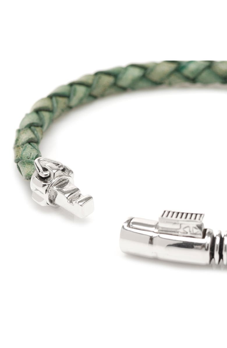 Cufflinks, Inc. Men's Luke Skywalker Lightsaber Braided Leather Bracelet, Alternate, color,