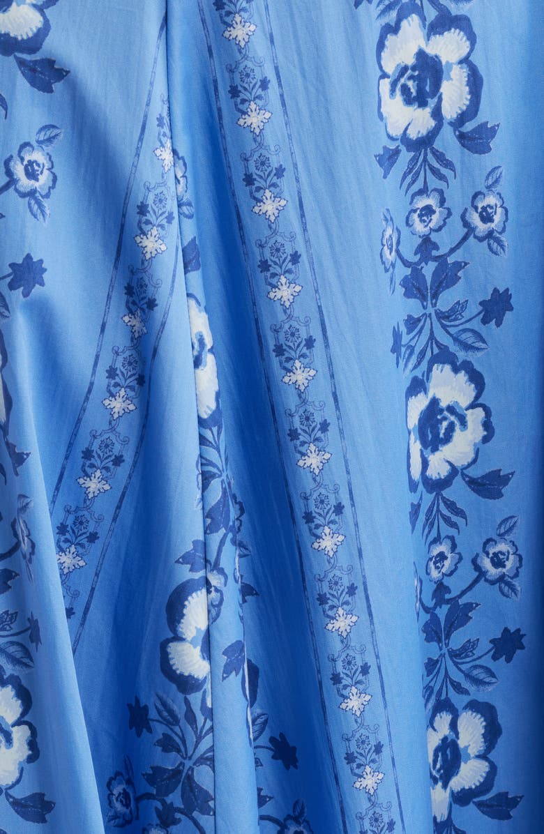 Hill House Home The Margot Print Sleeveless Maxi Dress, Alternate, color, Arcadia Border Blue