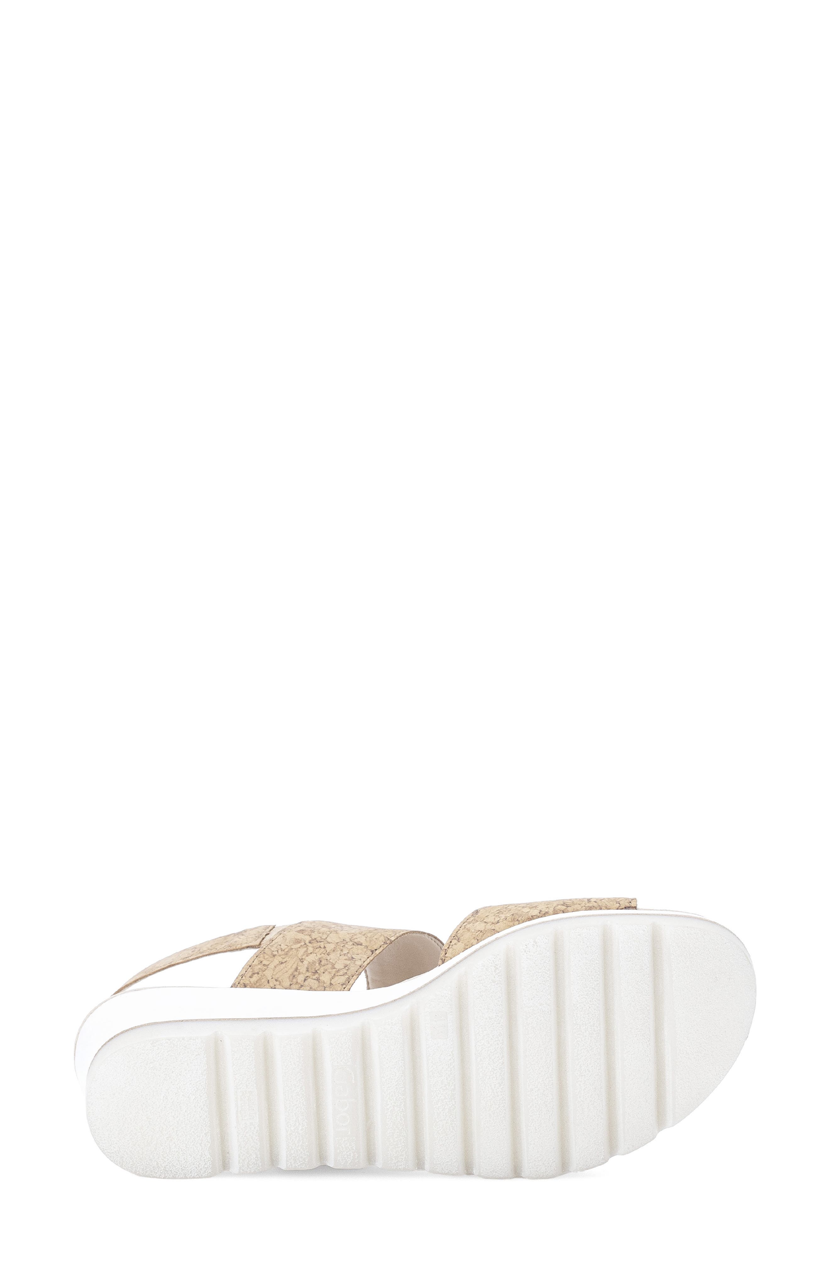 Gabor 64.645 Platform Wedge Sandal, Alternate, color, Natur