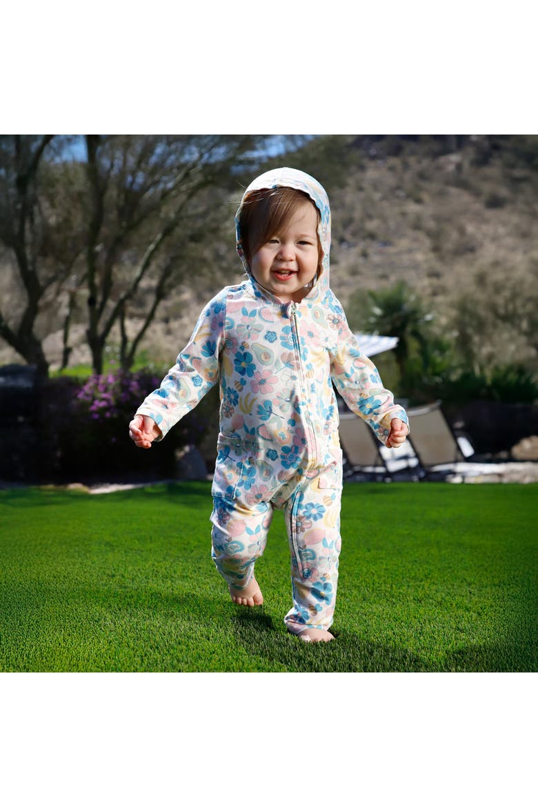 Hooded Everyday Romper (Baby), Alternate, color, Fruit Orchard