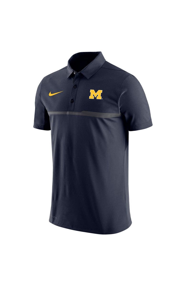 Nike Men's Nike Navy Michigan Wolverines Coaches Performance Polo, Alternate, color, 