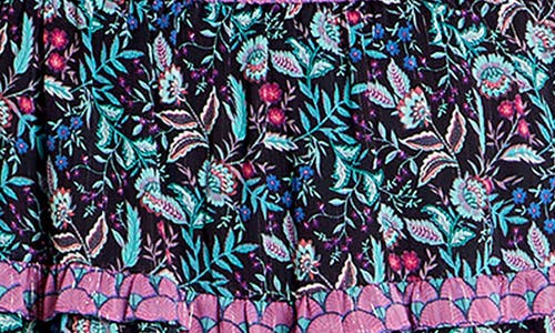 CITY CHIC CITY CHIC HOLLIE PRINT LONG SLEEVE TIERED DRESS