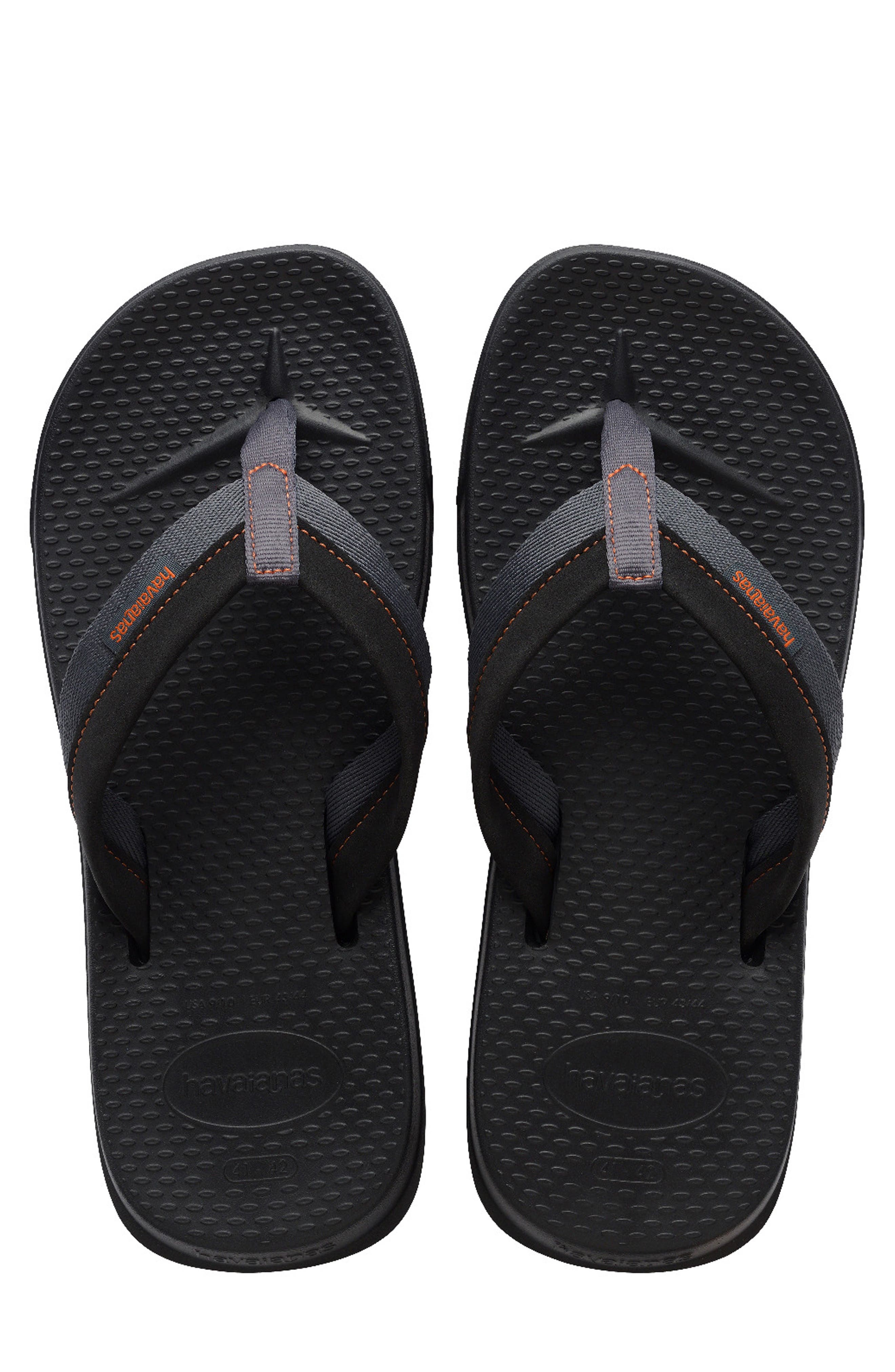 Track Plus Flip Flop, Alternate, color, GRAPHITE/ GRAPHITE BLACK