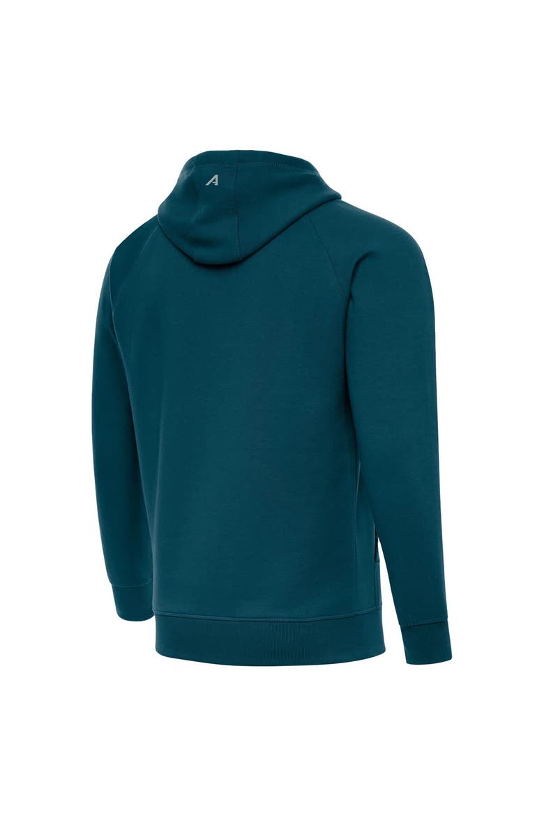 Men's Antigua Midnight Green Philadelphia Eagles Victory Pullover Hoodie, Alternate, color, Green