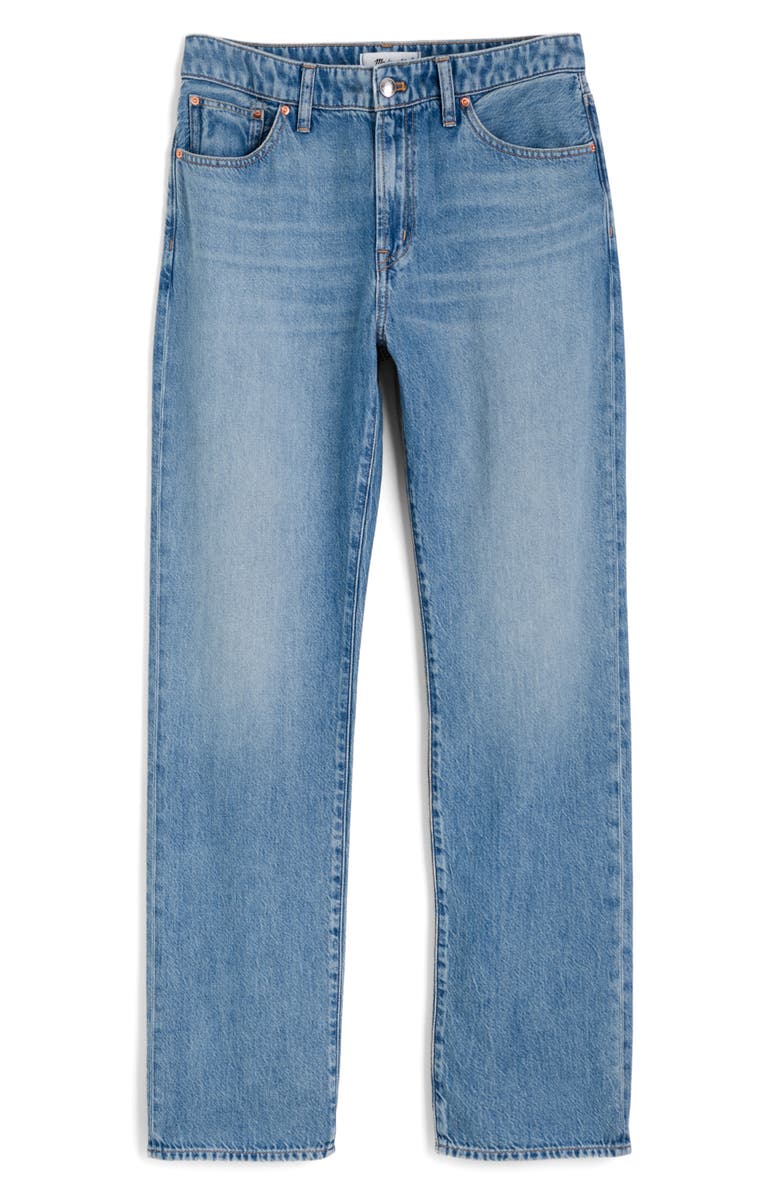 Madewell The Curvy Dean Easy Straight Jeans, Alternate, color, Faded Horizon Wash
