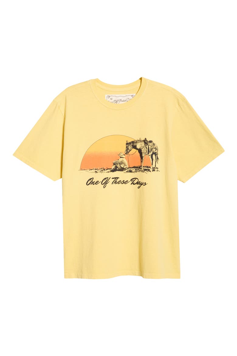 Could Only Remember Cotton Graphic T-Shirt, Alternate, color, HARD WASHED YELLOW
