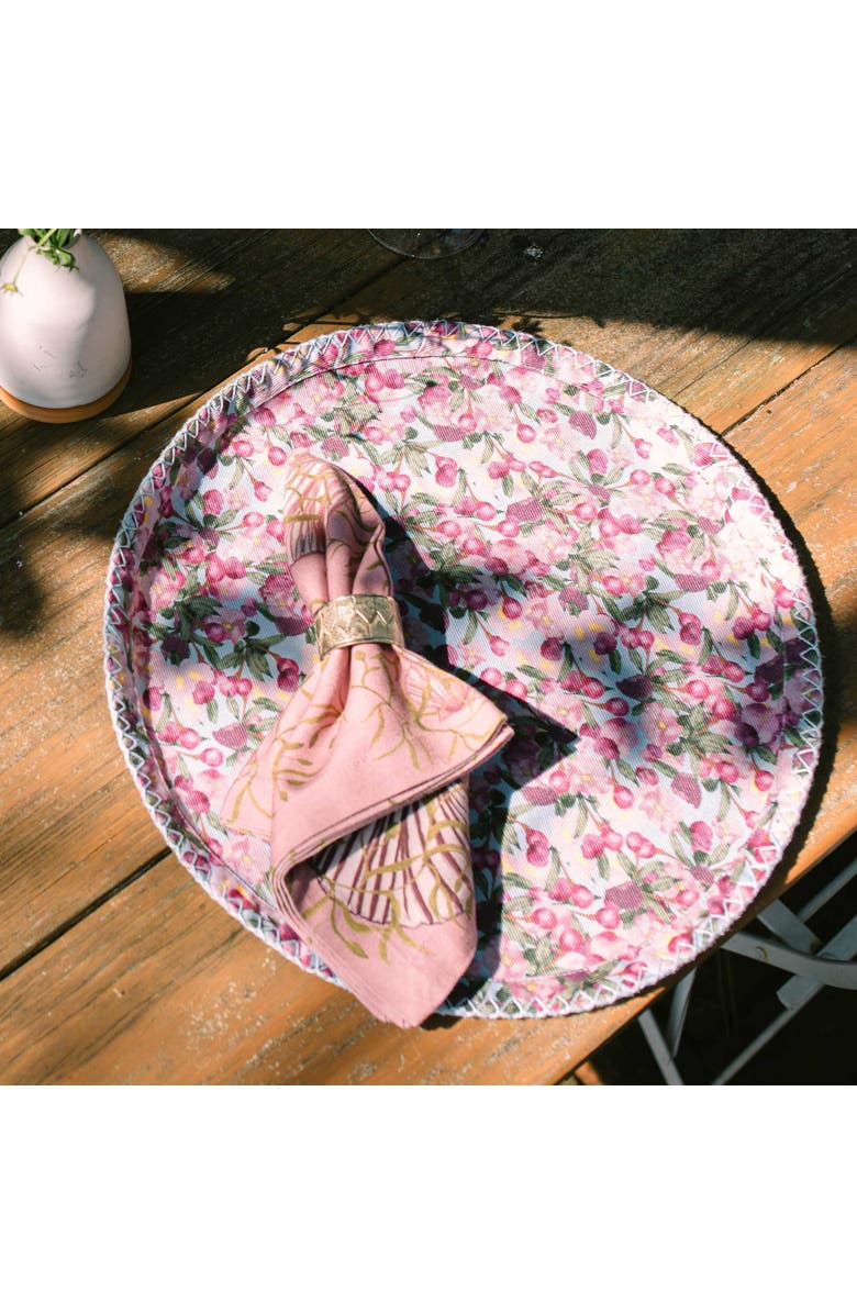 Sophie Williamson Design Napkins Mussels from Brussels - Set of 6, Alternate, color, Pink