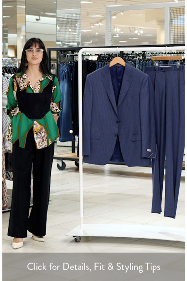 Siena Regular Fit Pinstripe Blue Wool Suit video