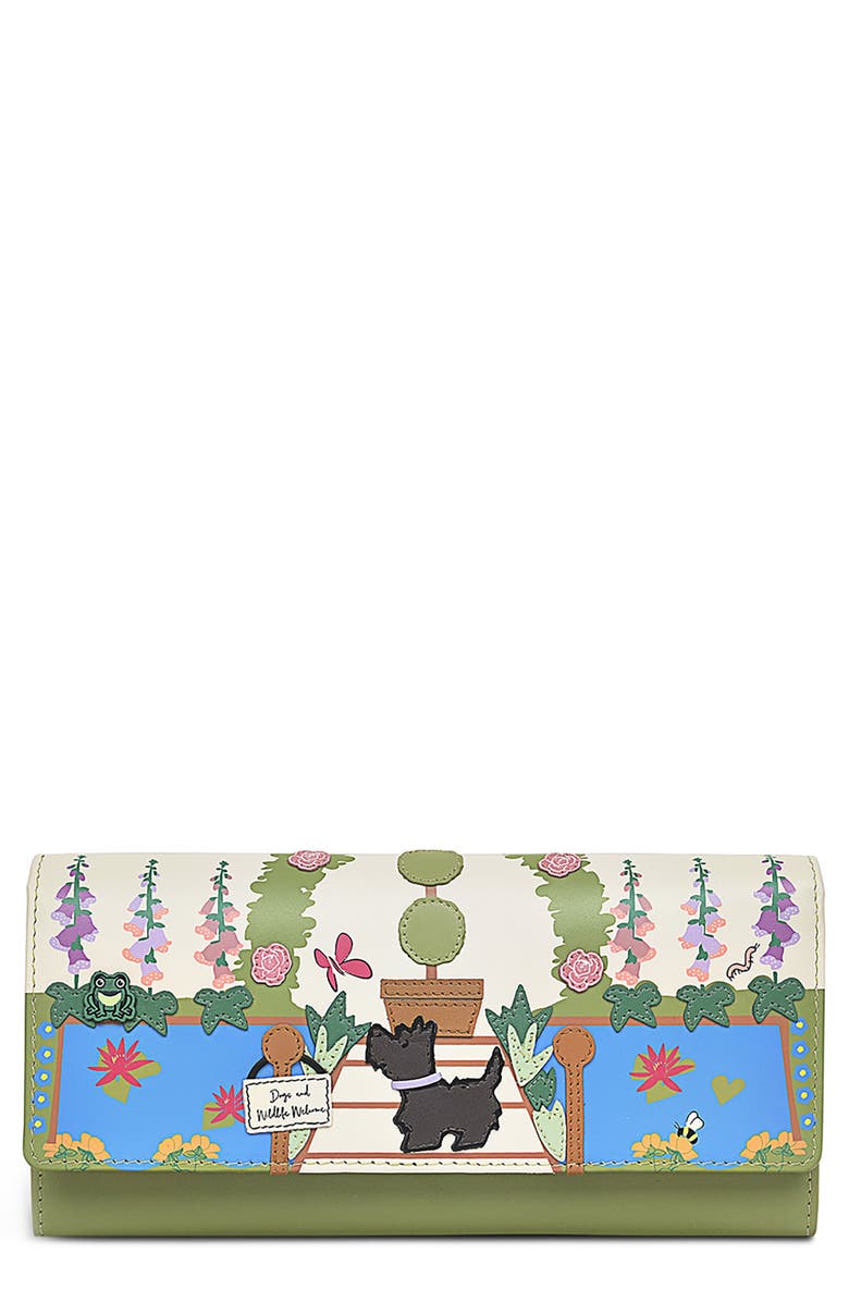 Radley RHS Collection Garden Motif Leather Wallet, Main, color,