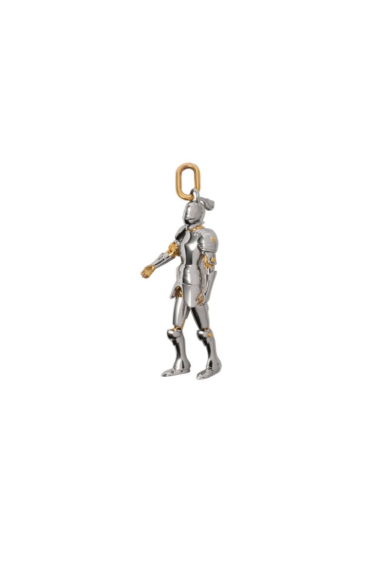 Knight Charm, Alternate, color, Silver