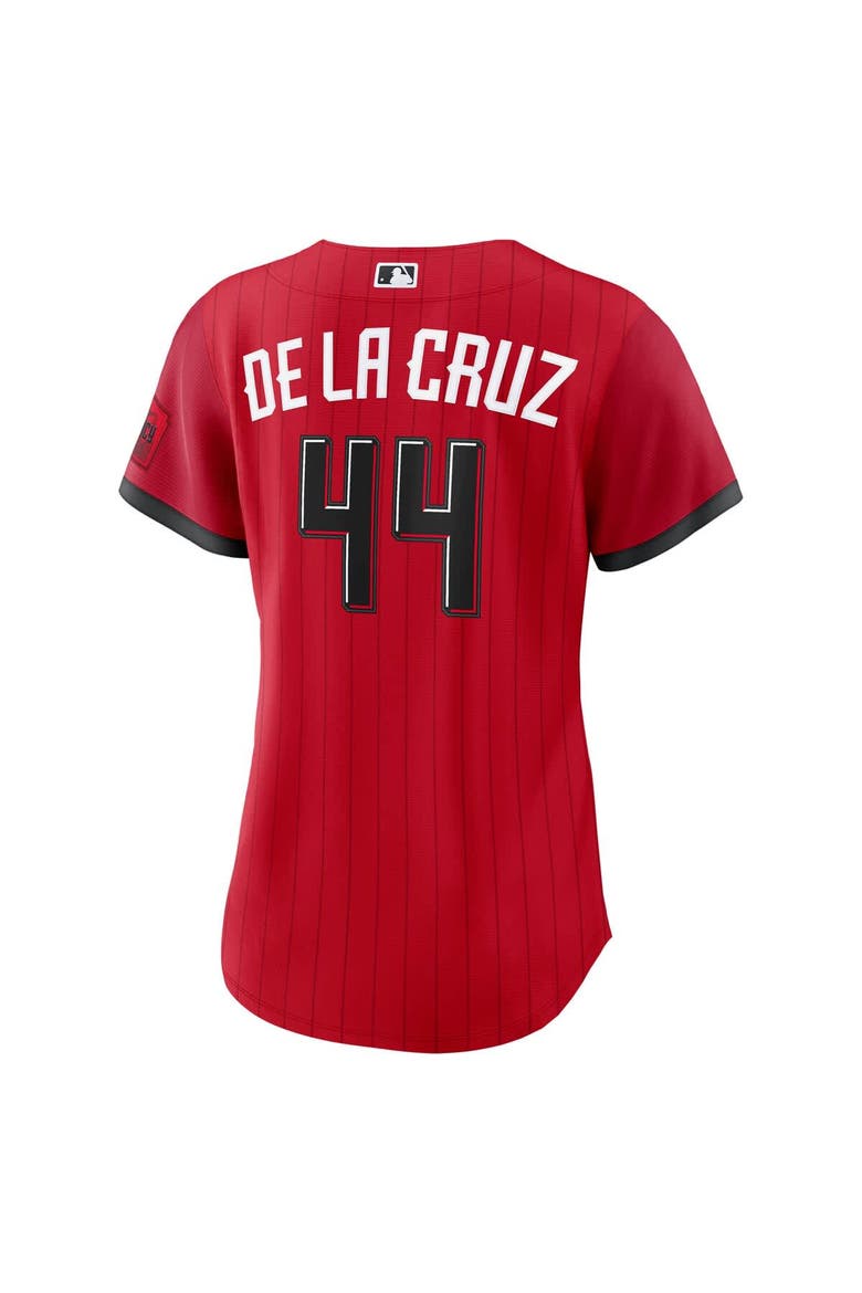 Women's Nike Elly De La Cruz Red Cincinnati Reds 2026 City Connect Stadium Jersey, Alternate, color, Red