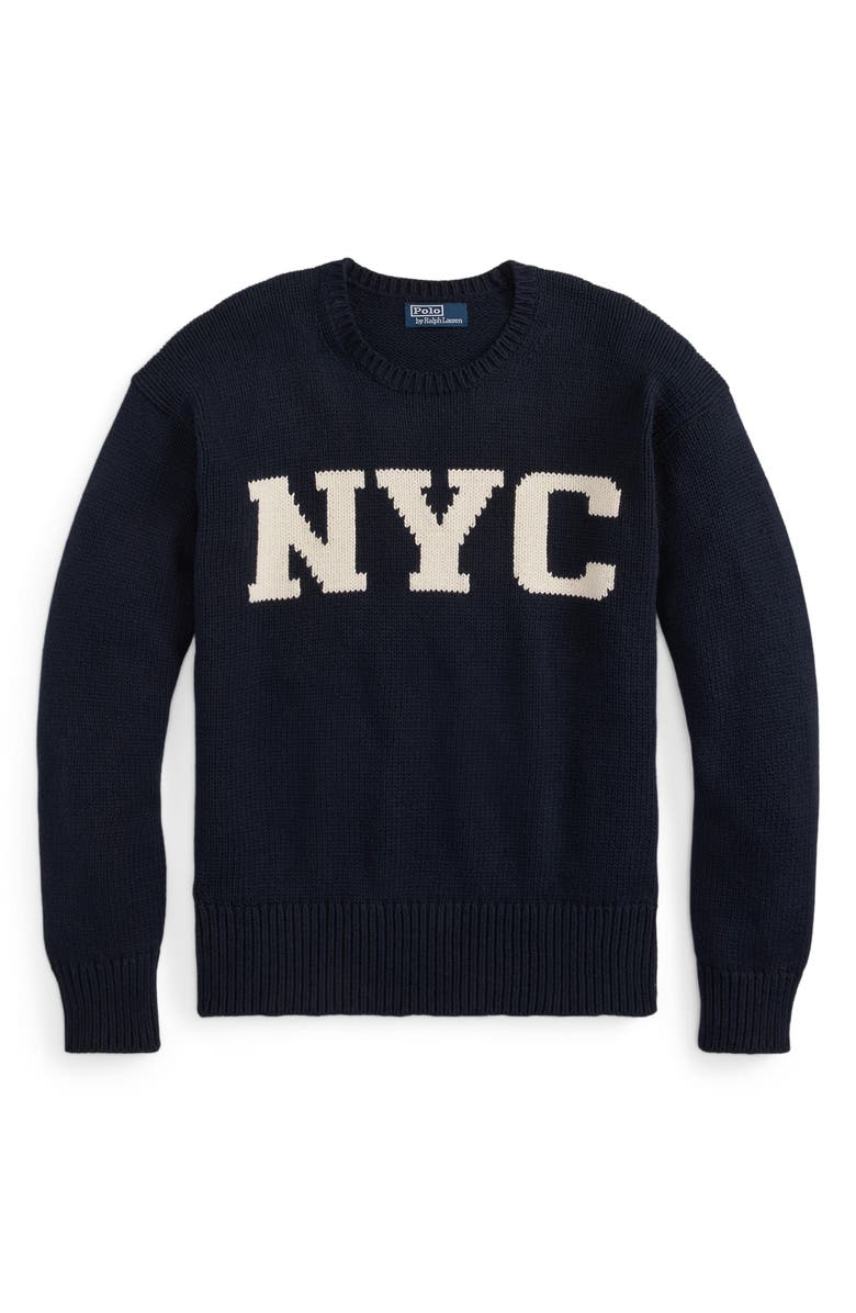 Polo Ralph Lauren Cotton Graphic Sweater, Alternate, color, 