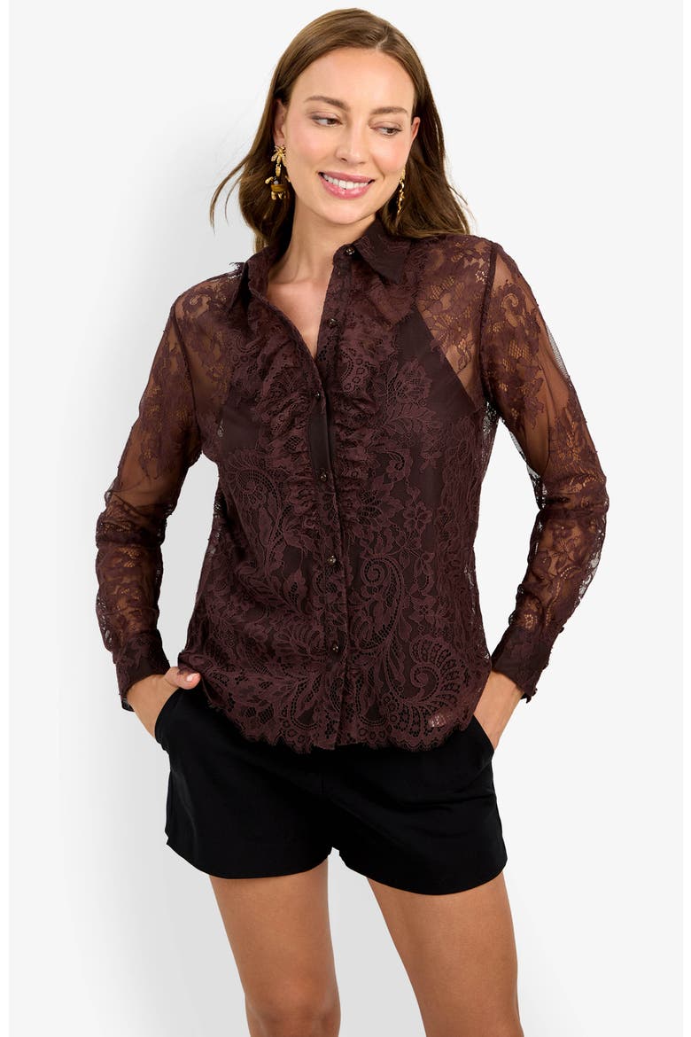 Cassiah Top, Alternate, color, Cioccolato