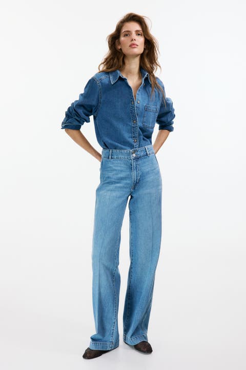 Wide High Waist Jeans