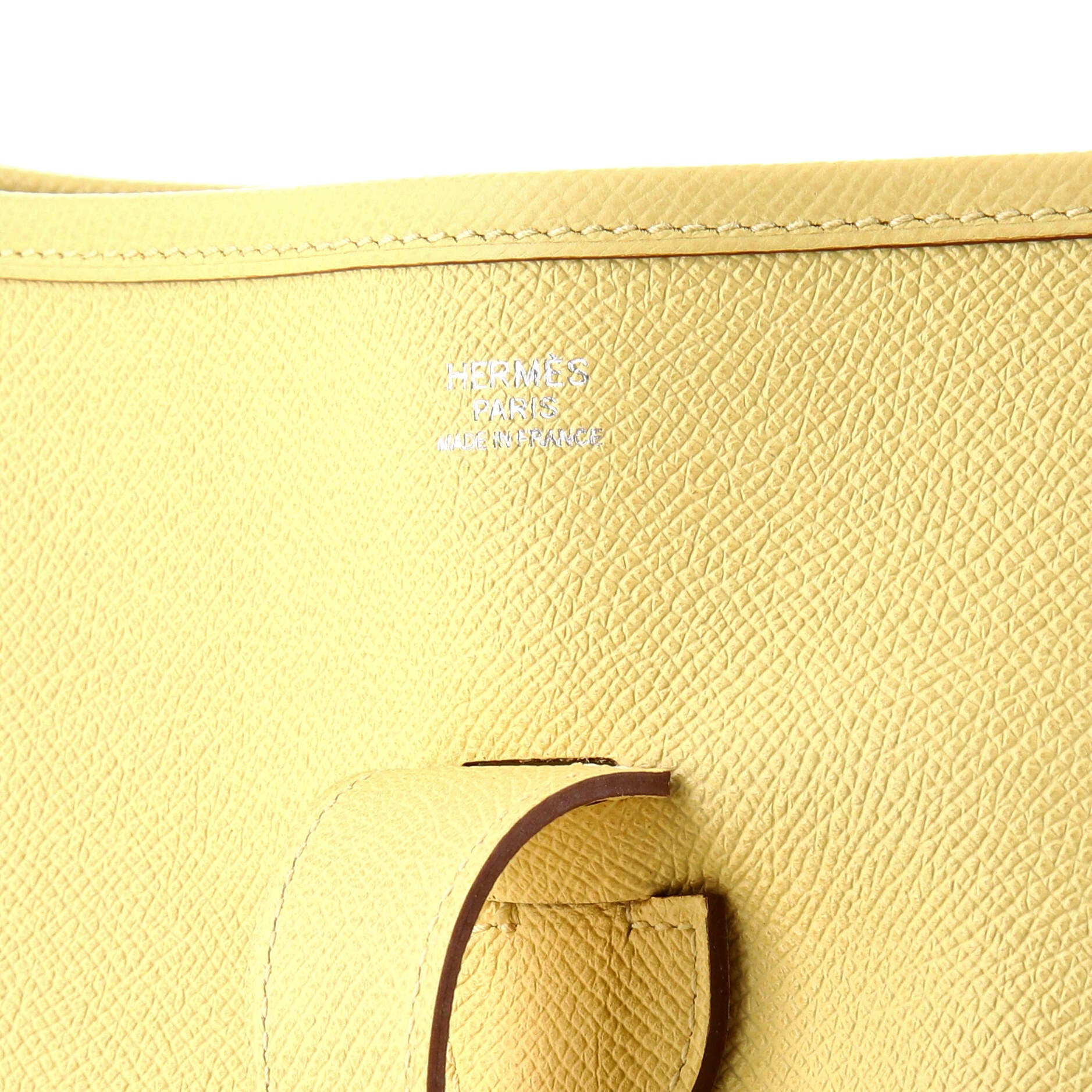 Pre-Owned Hermes Evelyne Bag Gen III Epsom GM, Alternate, color, Jaune Poussin