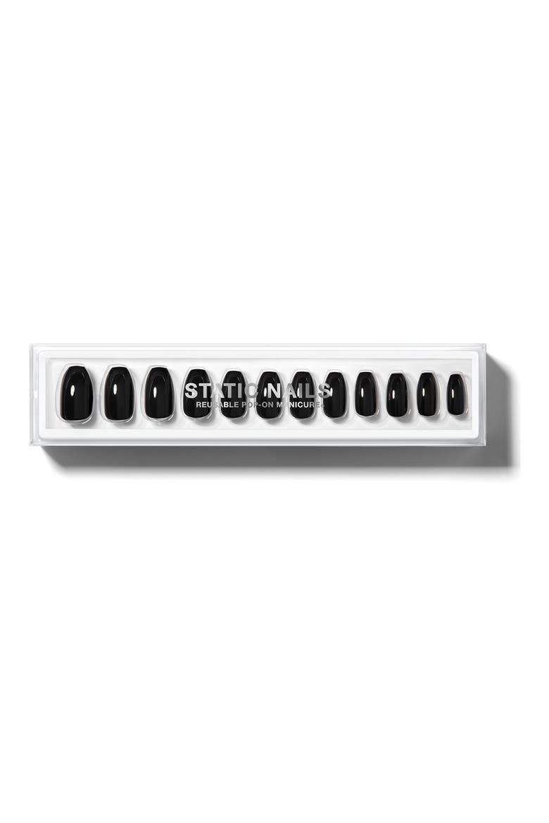 Coffin Pop-On Reusable Manicure Set, Main, color, DARK ROOM