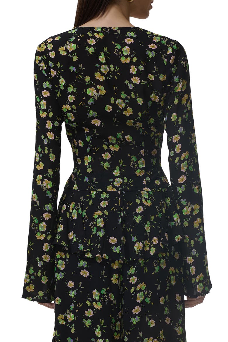 Tyra Tie Front Top, Alternate, color, CITRUS DAISY