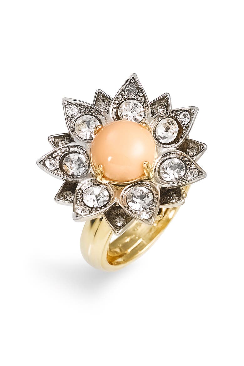 'Love Story' Boxed Adjustable Cocktail Ring, Main, color, CORAL