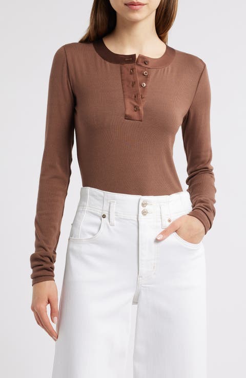 The Satin Trim Henley