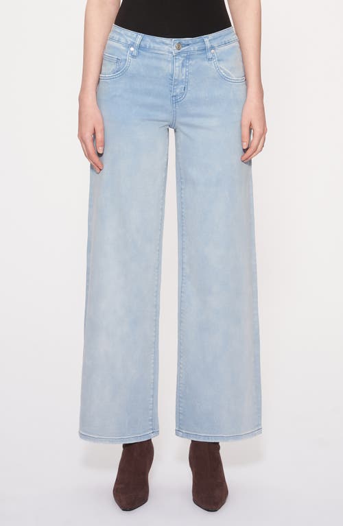 Bayeas Luna Mid Rise Wide Leg Pants In Gradient Blue In Blue