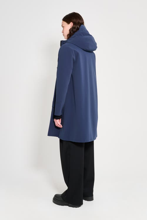 Stutterheim Mosebacke Patch Raincoat In Blue