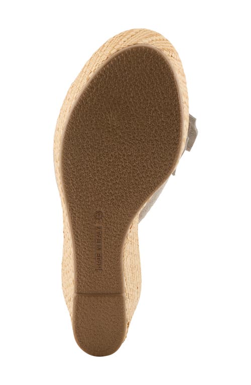 Spring Step Ellyn Wedge Sandal In Gray