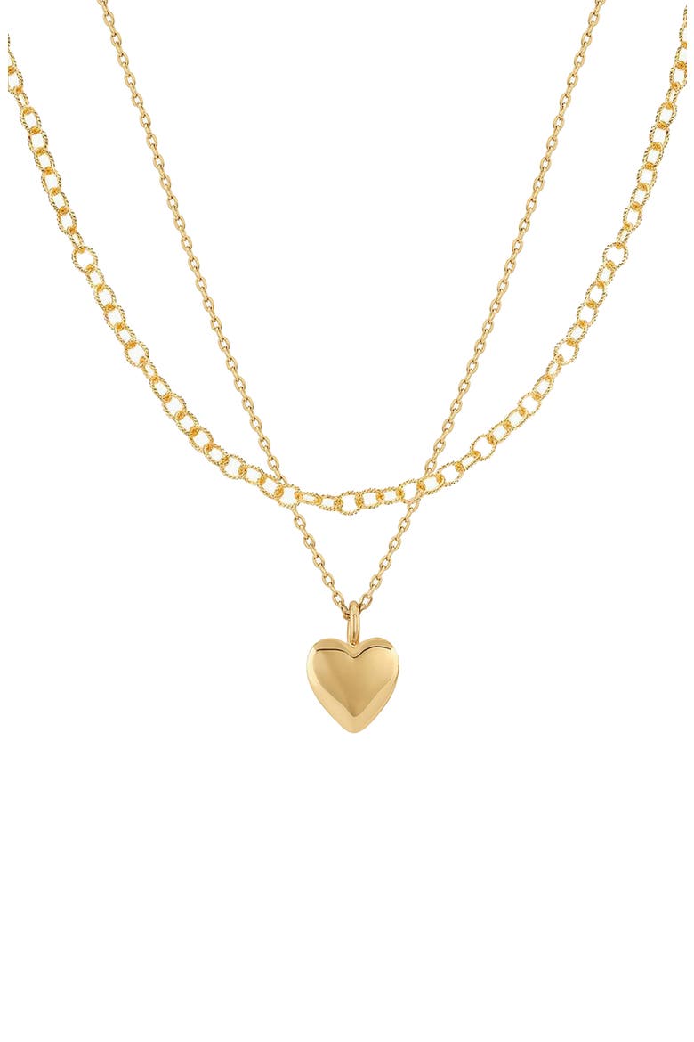 The Sweetheart Necklace Stack Set Gift Idea, Main, color, Gold
