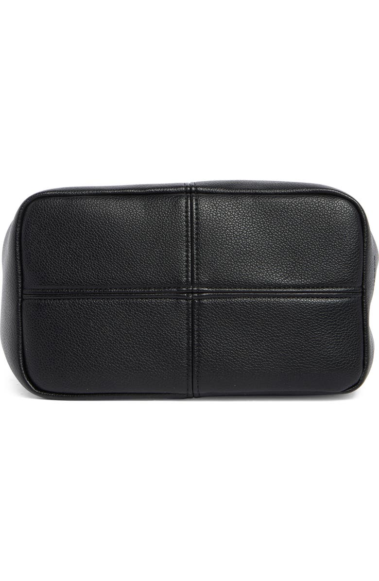 BCBG Mini Pleated Top Handle Satchel, Alternate, color, Black