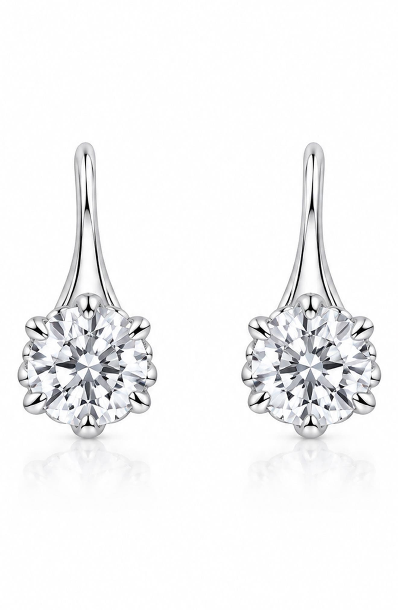 Liv Sterling Silver Amethyst Drop Earrings