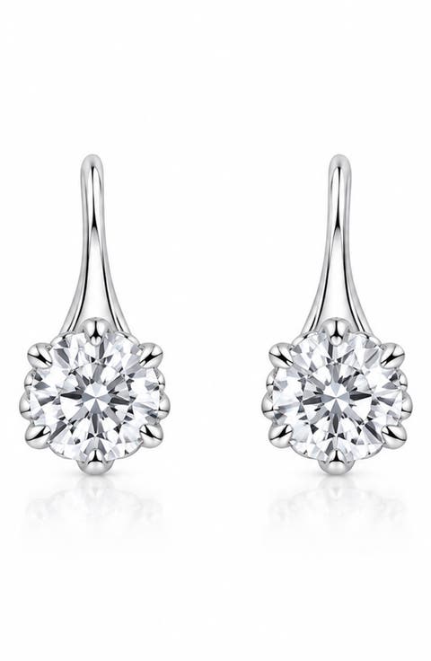 Liv Sterling Silver Amethyst Drop Earrings