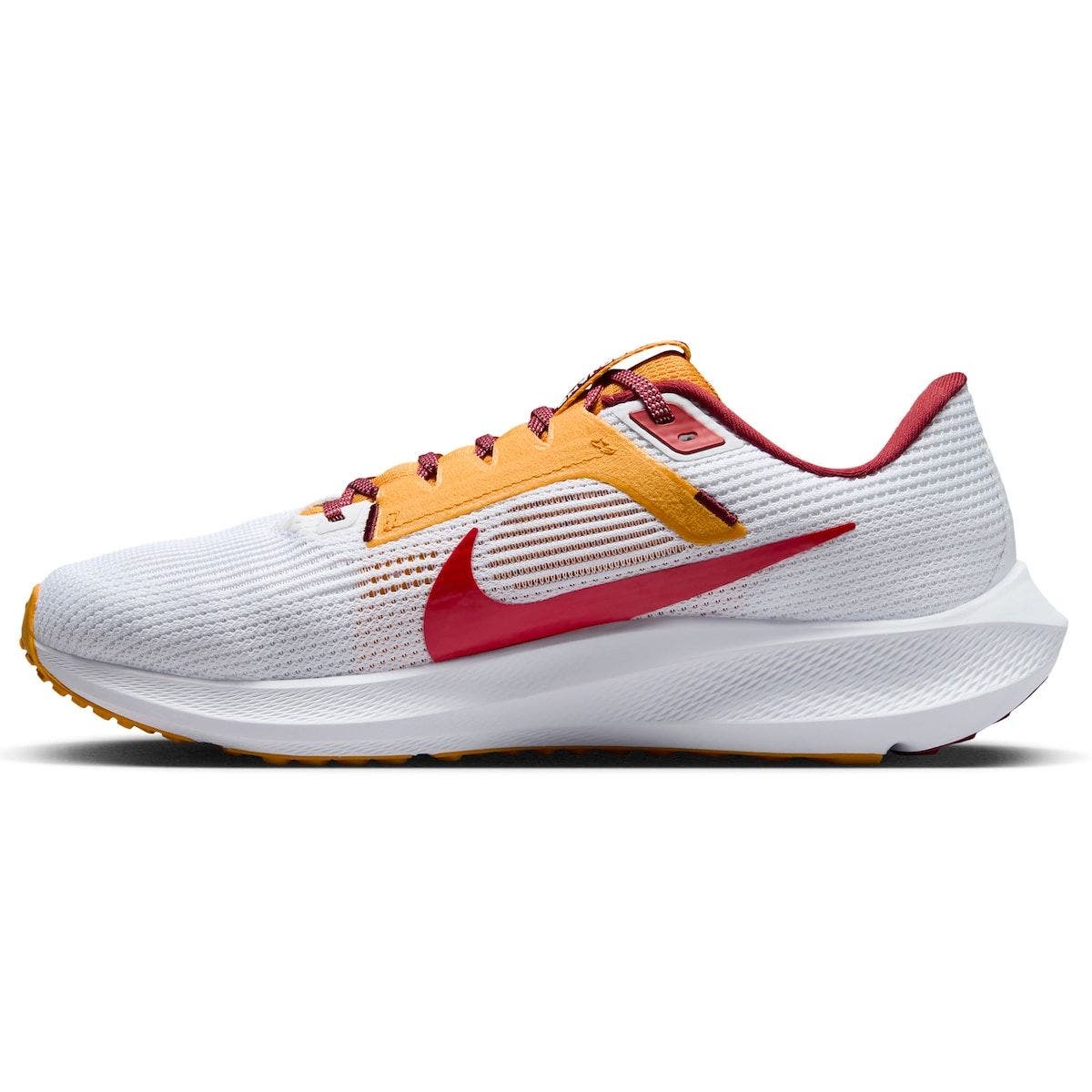 Nike Unisex Nike  White USC Trojans Zoom Pegasus 40 Running Shoe, Alternate, color, White
