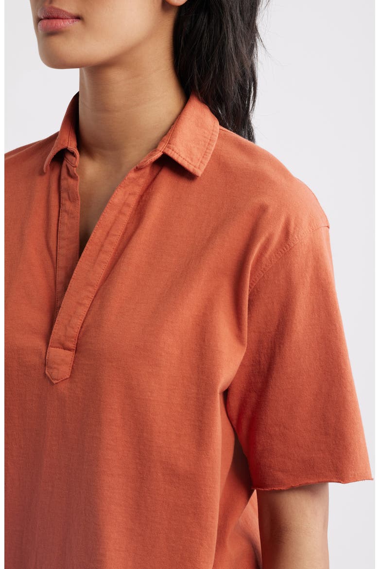 Patty Popover Henley Top, Alternate, color, VINTAGE APRICOT