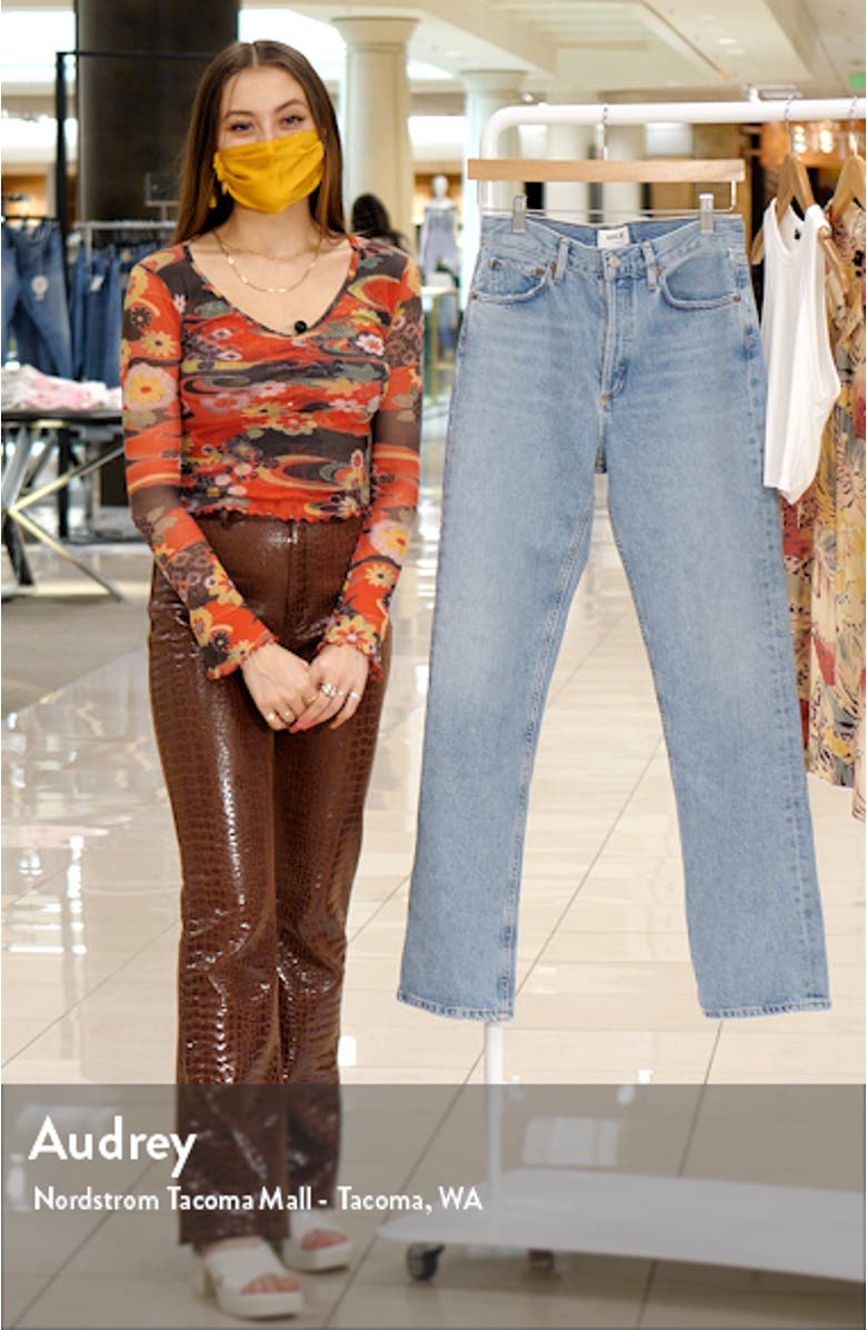 Women's Lana Organic Cotton Straight Leg Jeans, sales video thumbnail