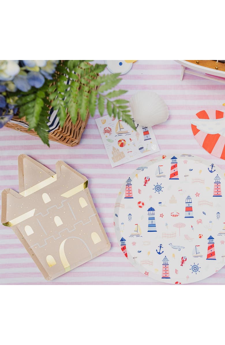 Daydream Society Seaside Sandcastle Large Plates, Alternate, color, Assorted Pre-Pack