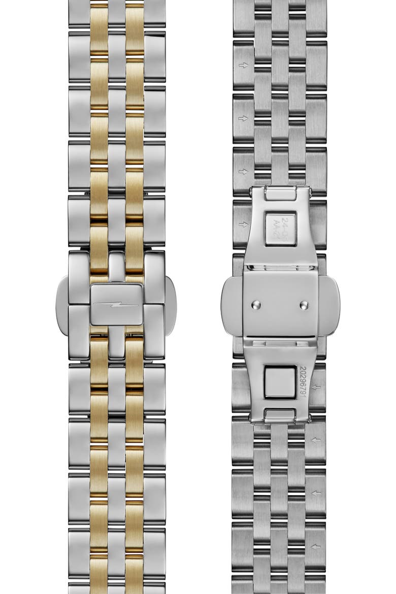 Circadian Monster Mother-of-Pearl Automatic Bracelet Watch, 36mm, Alternate, color, WHITE